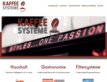 Tablet Screenshot of kaffee-systeme.info